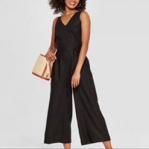 Who What Where Black Linen Jumpsuit•szM•NWOT